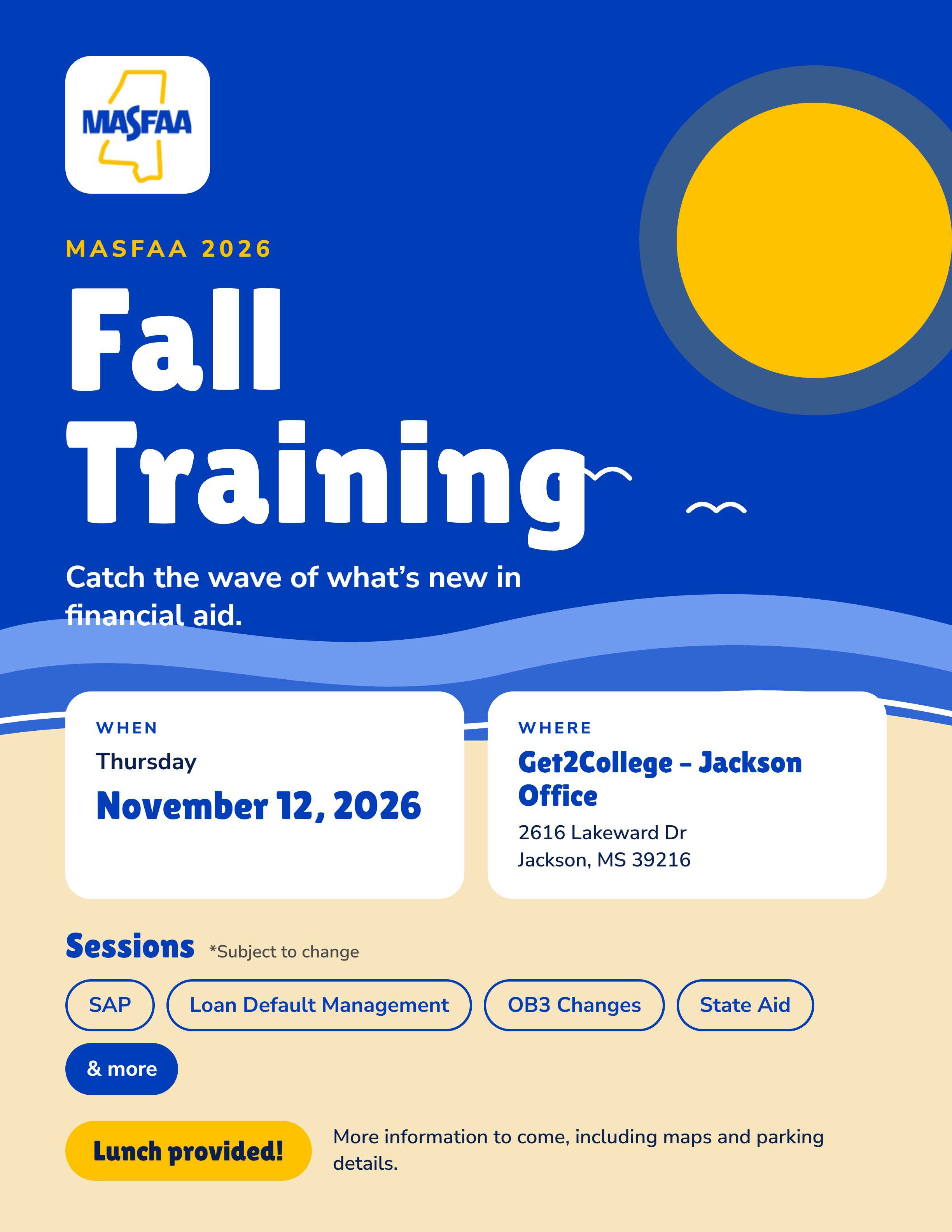 2026 Fall Training Flyer p1